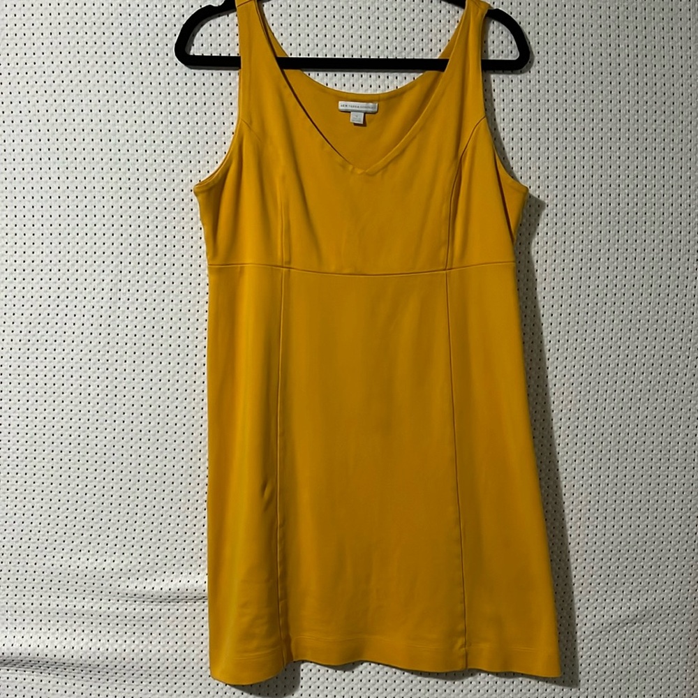 New York & Co - yellow cotton work dress
